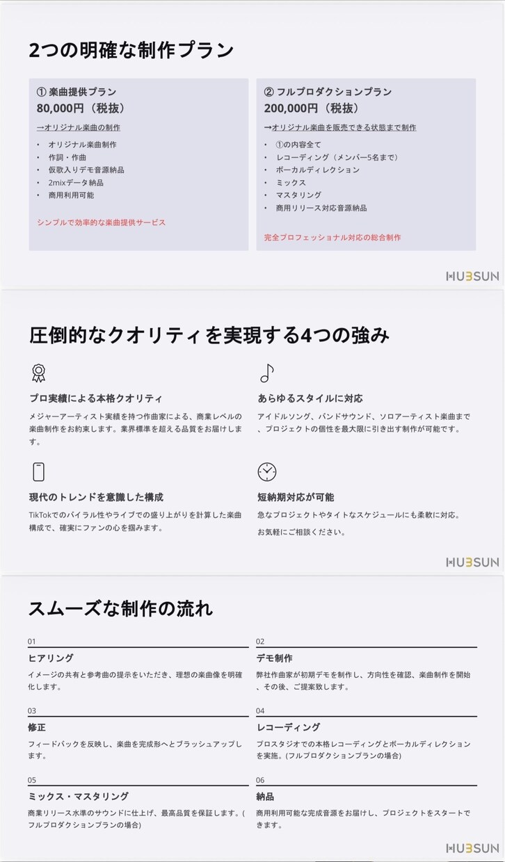 ご要望通りの楽曲制作を致します メジャー提供経験あり作曲家陣が楽曲制作！ イメージ2