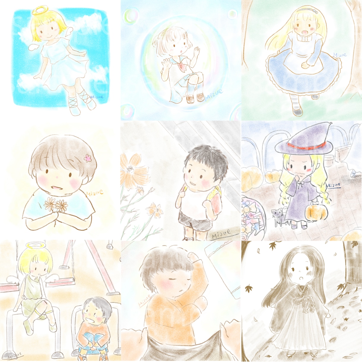 ほわっと可愛いイラスト描きます 色鉛筆風のデジタルイラスト、商用利用可！ラフ修正無制限！ イメージ2