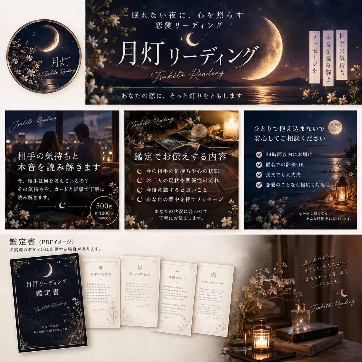 相手の気持ちと本音を読み解きます 眠れない夜に心を照らす恋愛リーディング イメージ2