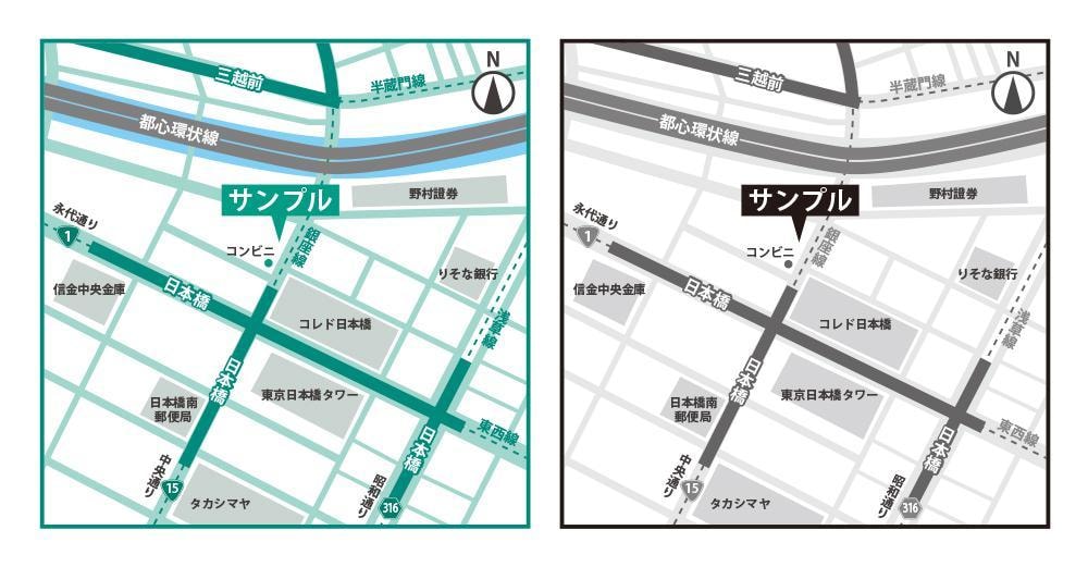 シンプルな地図・マップを3,000円で作成します 住所だけからでも作成可能！修正は何度でも！ イメージ5
