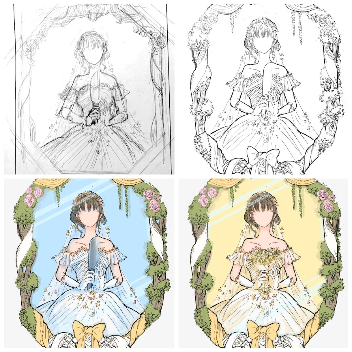 表紙、挿絵にオススメな1枚絵を描きます アナログ線画デジタル着色で世界観や物語を感じられるイラスト イメージ8