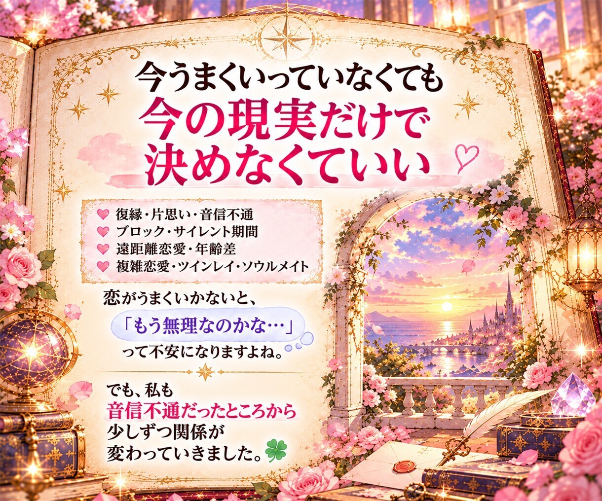 復縁・ツインレイのお悩みにアドバイスします 復縁・片思い・複雑恋愛♡1000字以上個別アドバイス イメージ5
