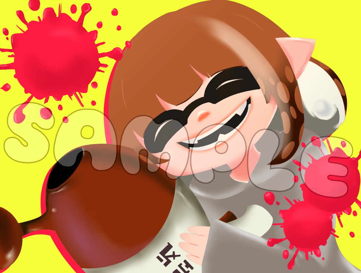 好きなキャラをイカ化！SNS用アイコン描きます 好きなキャラを某ゲーム風に！そう考えたことはありませんか？？ イメージ3