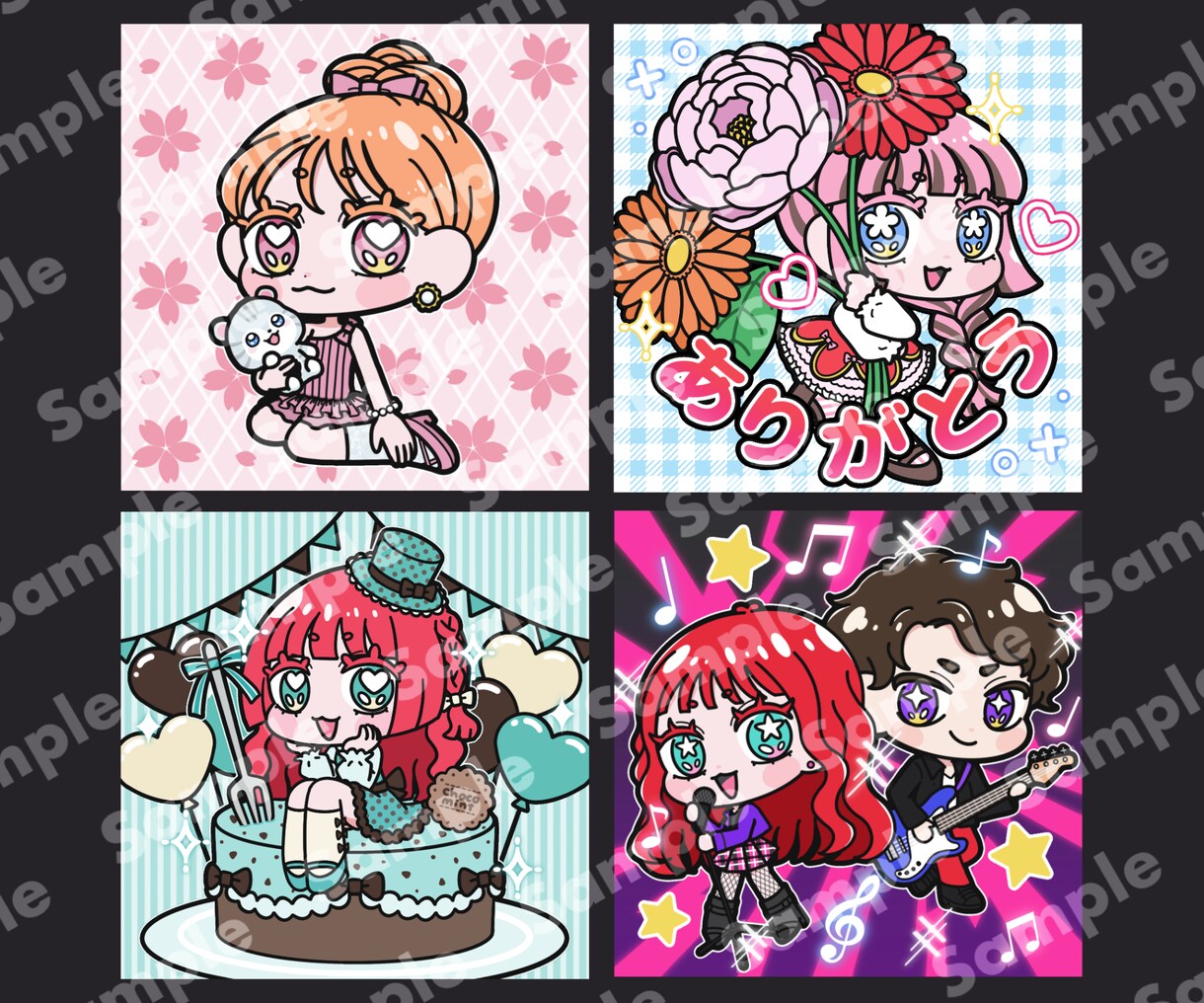 ポップ★キュートなアイコンでSNSを目立たせます SNS・ブログに！パッと目を引くデフォルメイラスト★ イメージ10