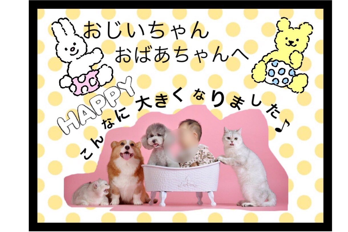 思い出の写真編集•ポスター作成いたします 見えるを作る。そら豆shashin イメージ3