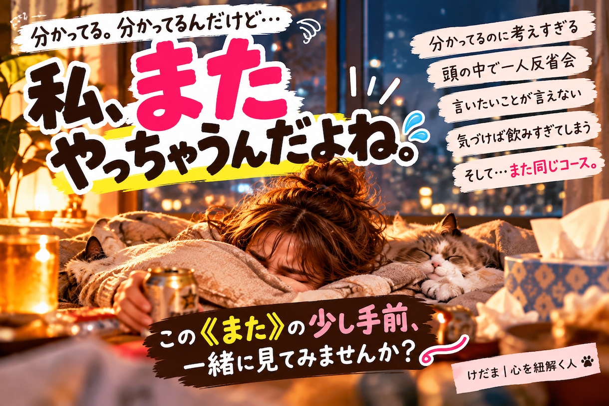 私、なんで毎回こうなるの？一緒に心を紐解きます 出来事は違ってもなぜかいつも同じ。その心の流れを見つめます イメージ1