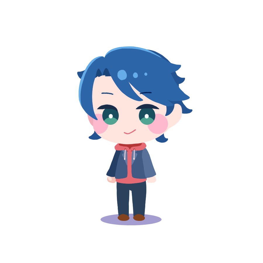 線画なしで目を引く可愛いSDキャラお描きします アイコンや動画の立ち絵に最適です！ イメージ2