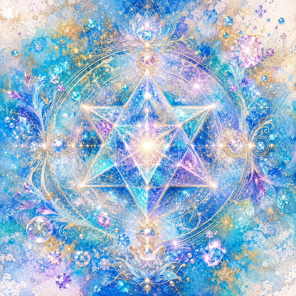 あなただけの光の紋章・神聖幾何学を制作します ～必要な色をリーディングして紡ぐ、唯一無二の光のアート～ イメージ3