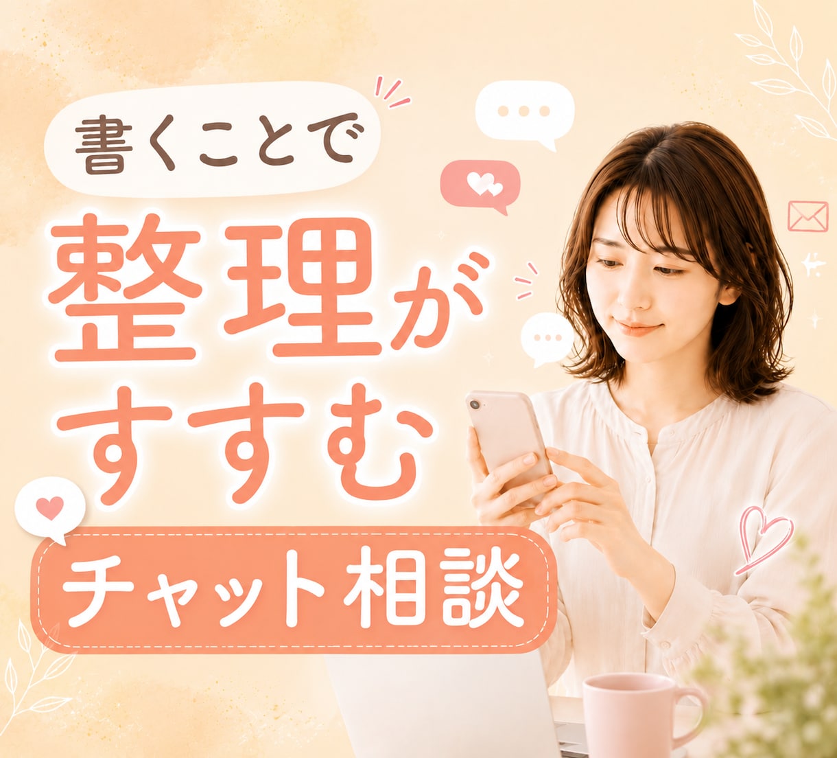 2週間チャットで転職・働き方の迷いを整理します 時間を気にせず書いて、働き方の迷いを整理するキャリア相談 イメージ1