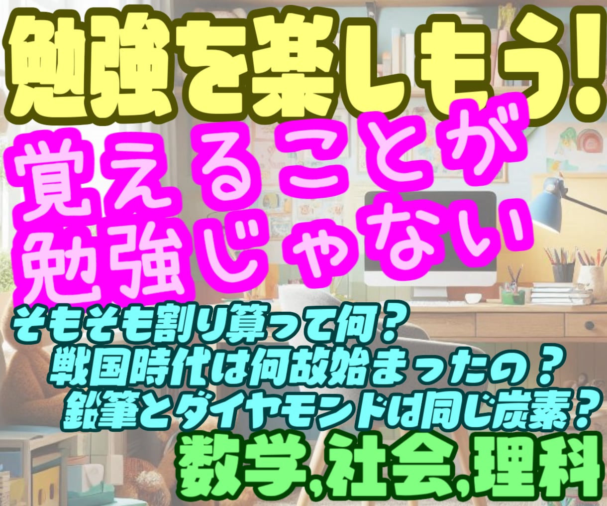 小・中学校の勉強嫌いを解消します 勉強が楽しいと思えることが大切です！ イメージ1