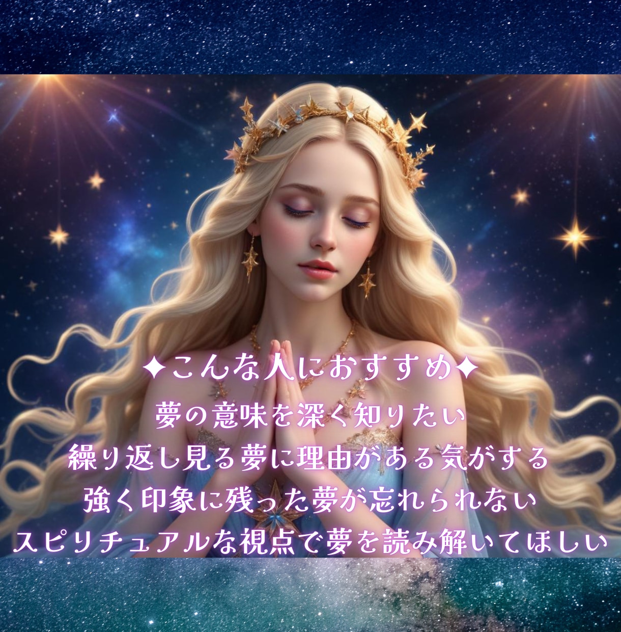 霊視で夢鑑定✦夢からのメッセージを深く読み解きます 夢に秘められた魂と潜在意識からの声を霊視で紐解きます イメージ3