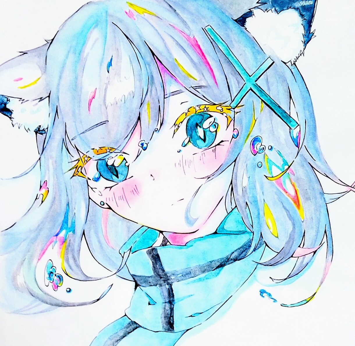 キャンディーカラーのアイコン描きます 透明水彩+ボールペンでポップで見つけやすいアイコン◯ イメージ2