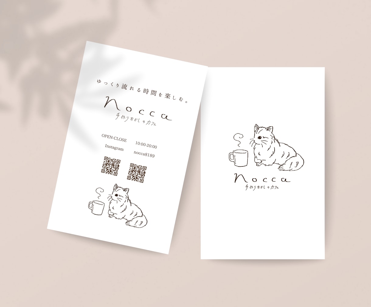 シンプルでかわいい名刺•ショップカード制作します 《優しい手描きロゴお探しの方》 イメージ3