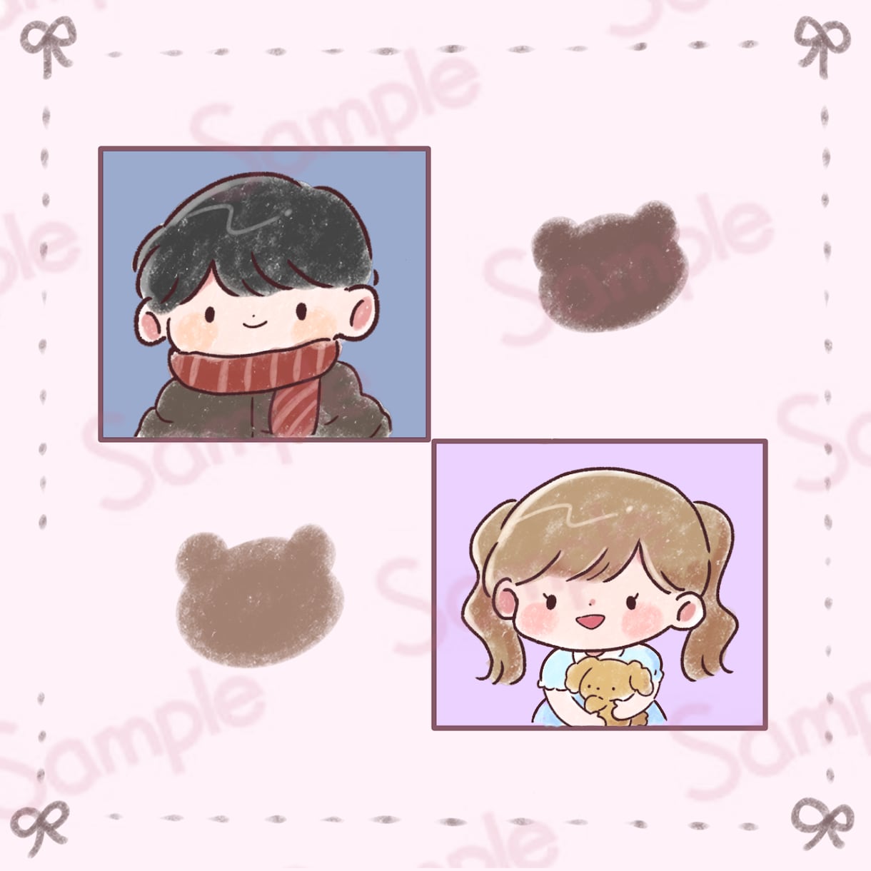 ゆるふわで可愛いイラスト描きます 優しいイラストお描きします‪✿ イメージ3