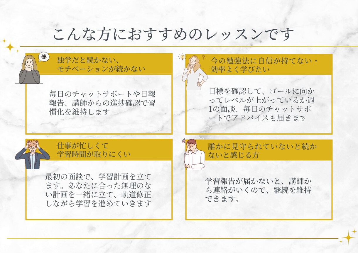初心者向け/英語学習コーチングをします オリジナルロードマップを作成し毎日の英語学習習慣化をサポート イメージ2