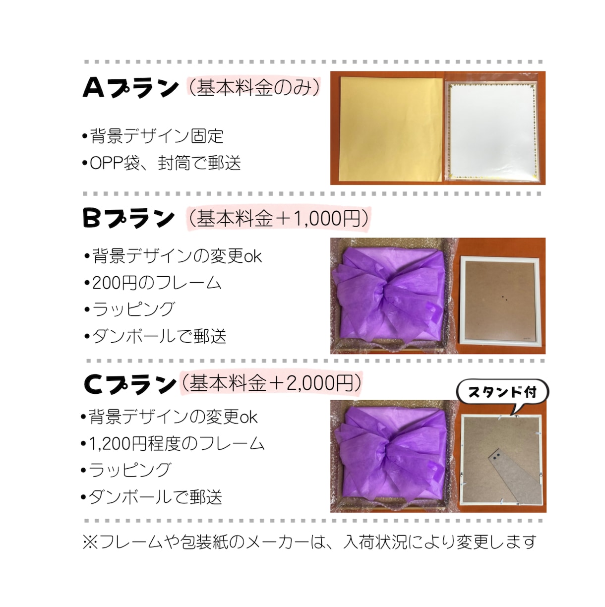 感謝の周年オープン祝いギフト◎名入りポエム書きます 送料込♪店舗オープンに筆文字メッセージのプレゼント イメージ3