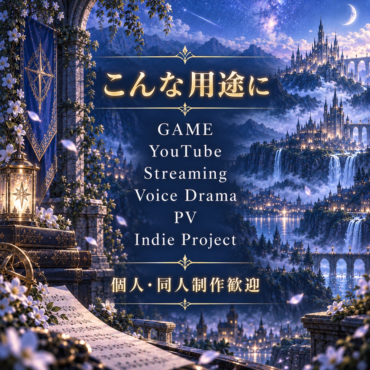 ゲーム・動画向けのオリジナルBGMを制作します 物語や情景に寄り添う音楽を丁寧に制作します イメージ3