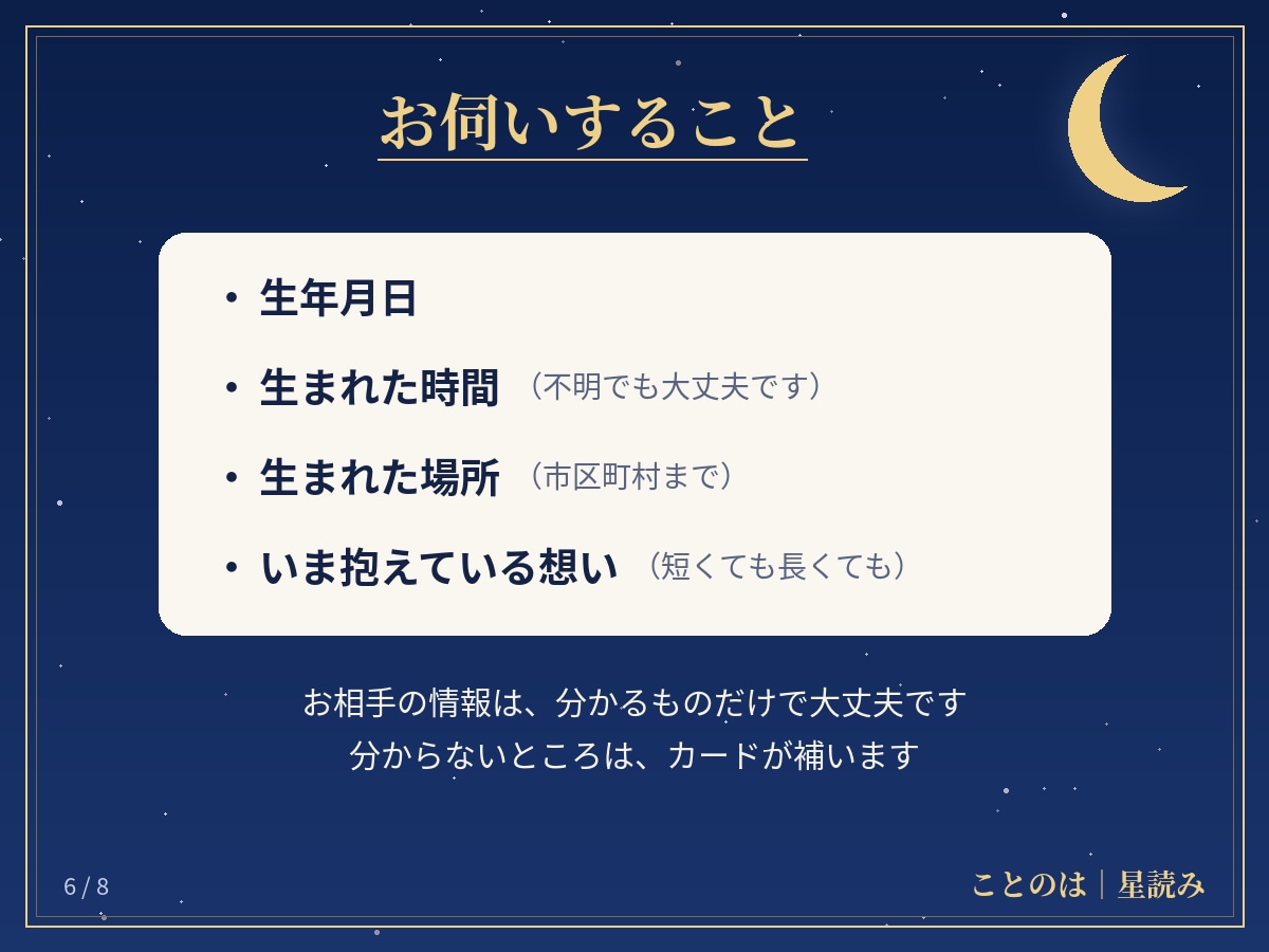 動く時期と道筋を、星読みの手紙でお届けします 生まれた日の星から読む本鑑定/4,000字/質問1往復付き イメージ6