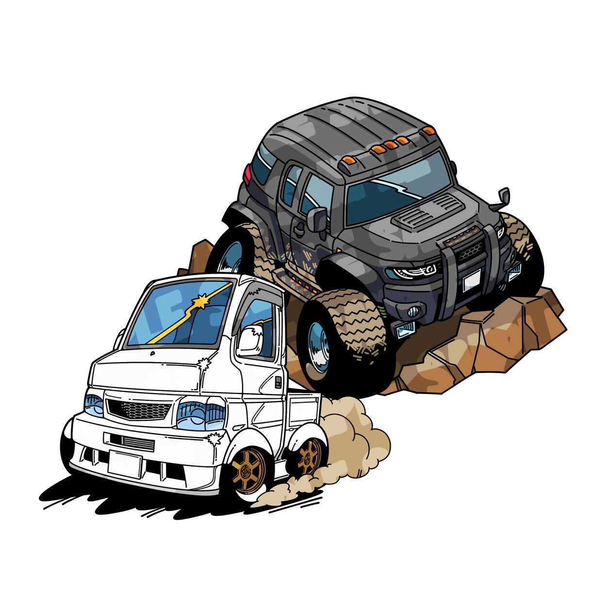 キュートな車のイラスト描きます アイコンや名刺、ちょっとした挿絵等に是非! イメージ4