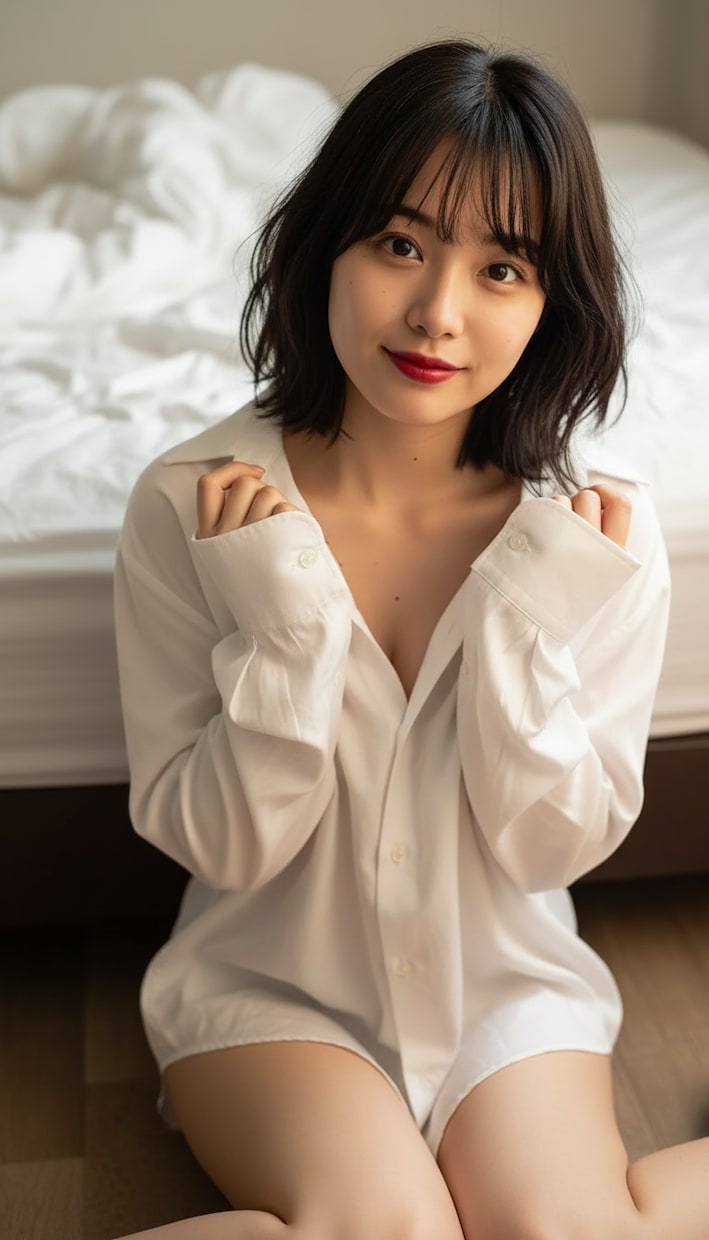 AI黒髪ショートボブ美女画像を販売します SNSや広告に使いやすい自然なAI画像 イメージ2