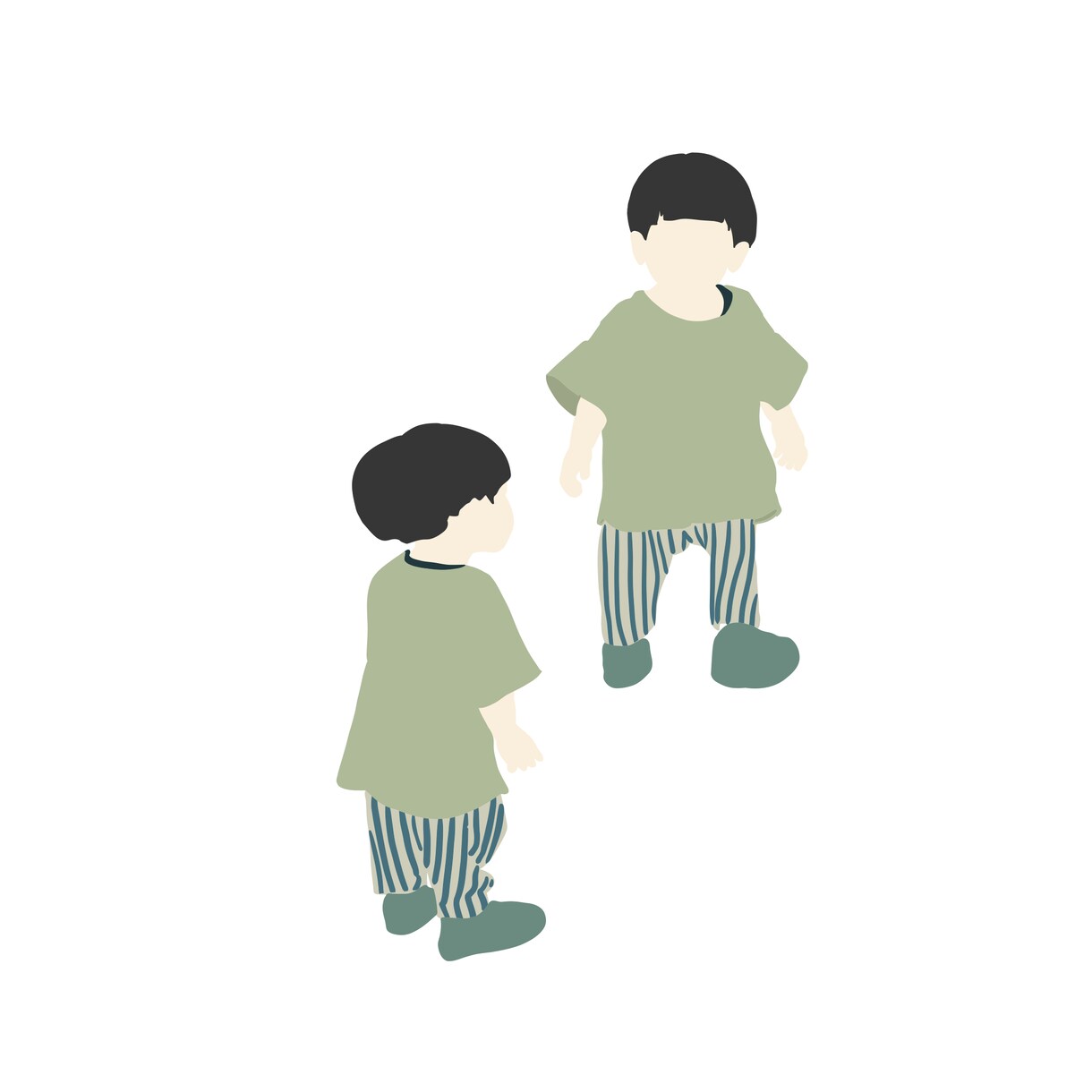 写真をもとに！シンプルな人物イラストをお描きします SNS•ブログに◎｜落ち着いた色味のシンプルな人物アイコン！ イメージ10