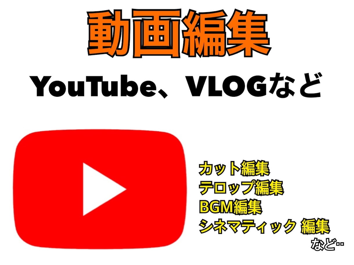 YouTubeなどの動画編集をします 初心者、そしてYouTube始めたいけど編集が分からない方へ イメージ1