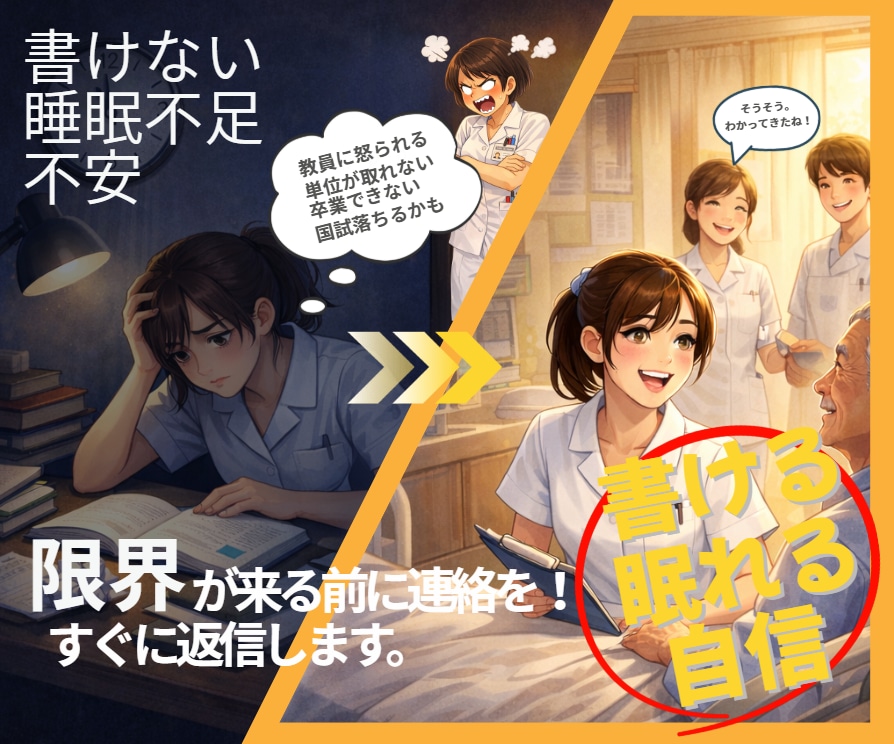 看護実習|看護課題|添削壁打ち等 すぐ対応します 予算を抑えたい|時間がない|添削・加筆・修正 すぐ連絡を! イメージ10