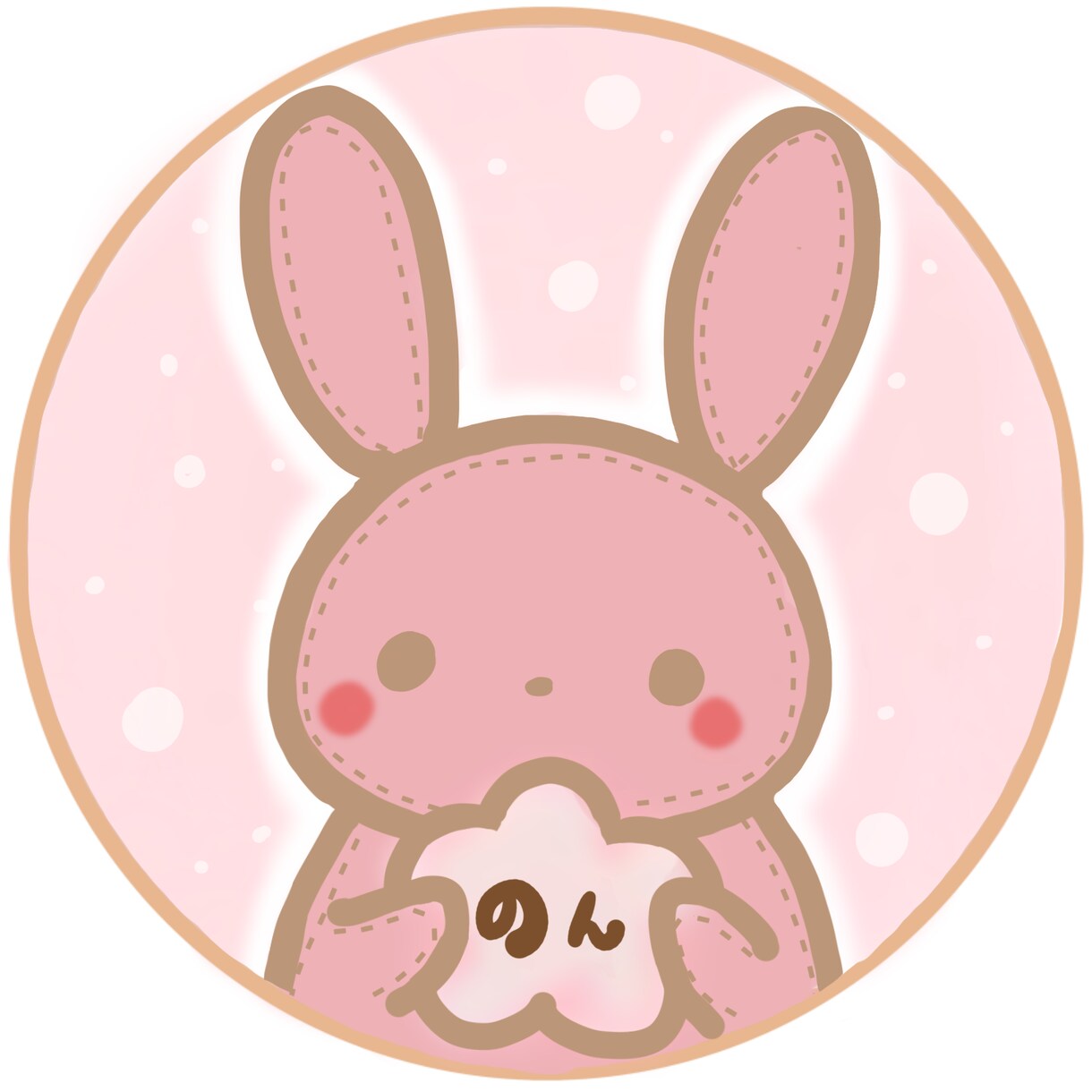 お名前入りSNSアイコンを描きます ゆるふわ動物、ぬいぐるみ風イラスト！ イメージ3
