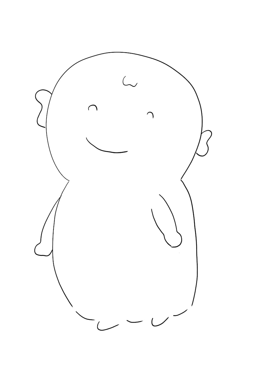 シンプルな線画描きます ゆるめの線イラスト欲しい方お待ちしています イメージ1