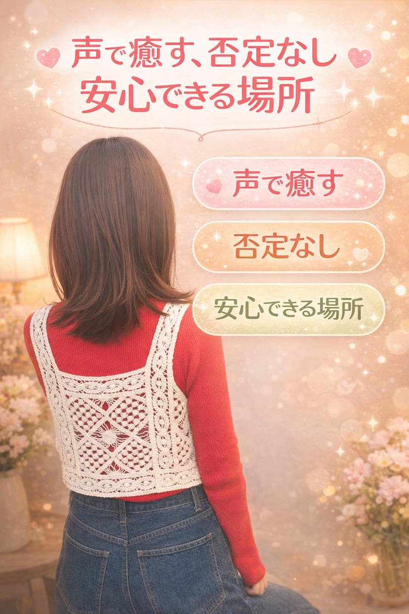 女性限定✼否定しない・電話相談・優しくお聞きします 一人で悩まないで・心が軽くなる場所・寄り添います・安心感 イメージ1