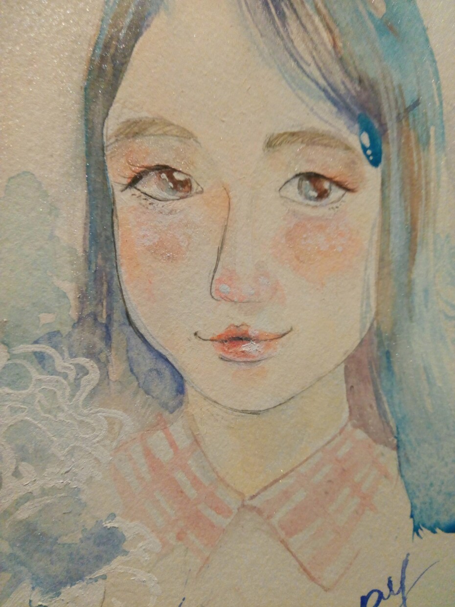 柔らかくあたたかみのある似顔絵描きます 水彩画で、その人らしさを表現します イメージ4