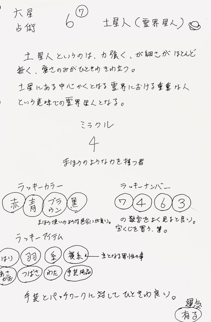 霊視鑑定込みによる6種の占いで総合的に占います ホロスコープ占星術★姓名判断★四柱推命など6種の占いと霊視 イメージ4