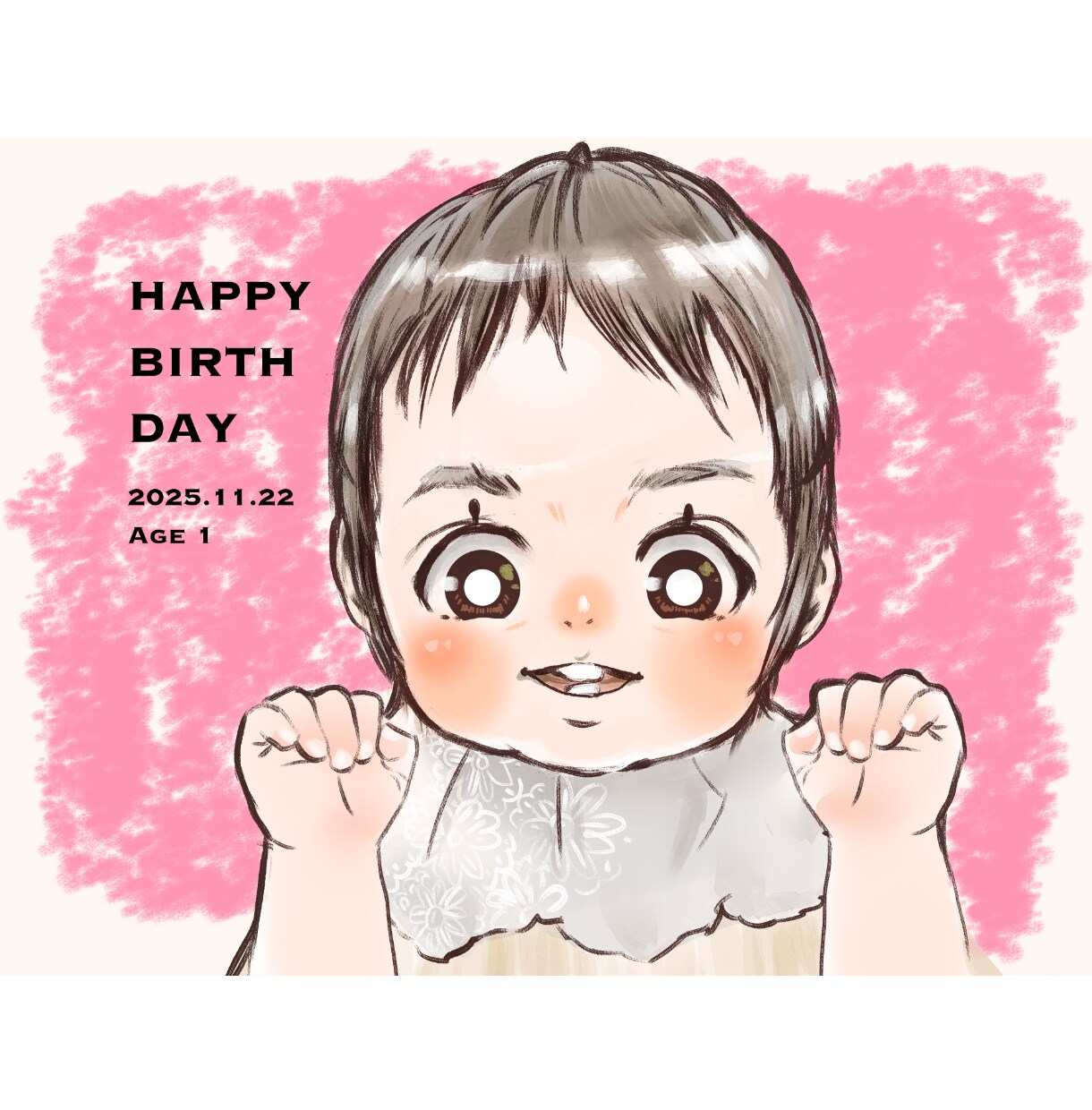 木炭スケッチ風やさしくて暖かいお子様似顔絵描きます プレゼント、お祝い、記念日に。ほんわかかわいいイラスト⭐︎ イメージ2