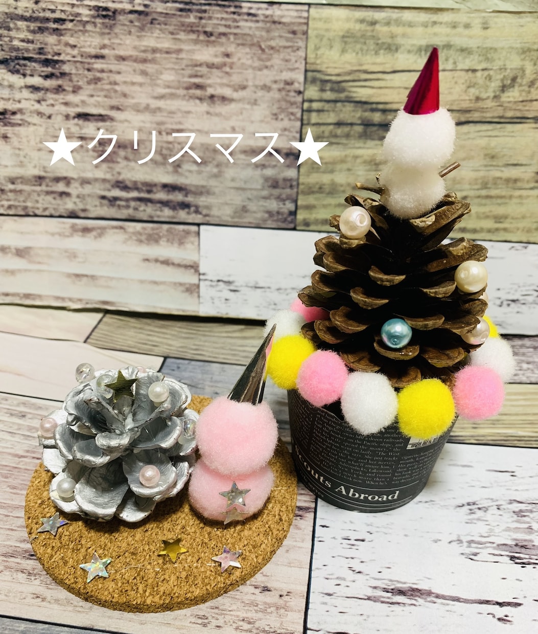 木の実でインテリア小物を作ります どんぐりや松ぼっくりを使って、秋やクリスマスの小物を作ります イメージ3