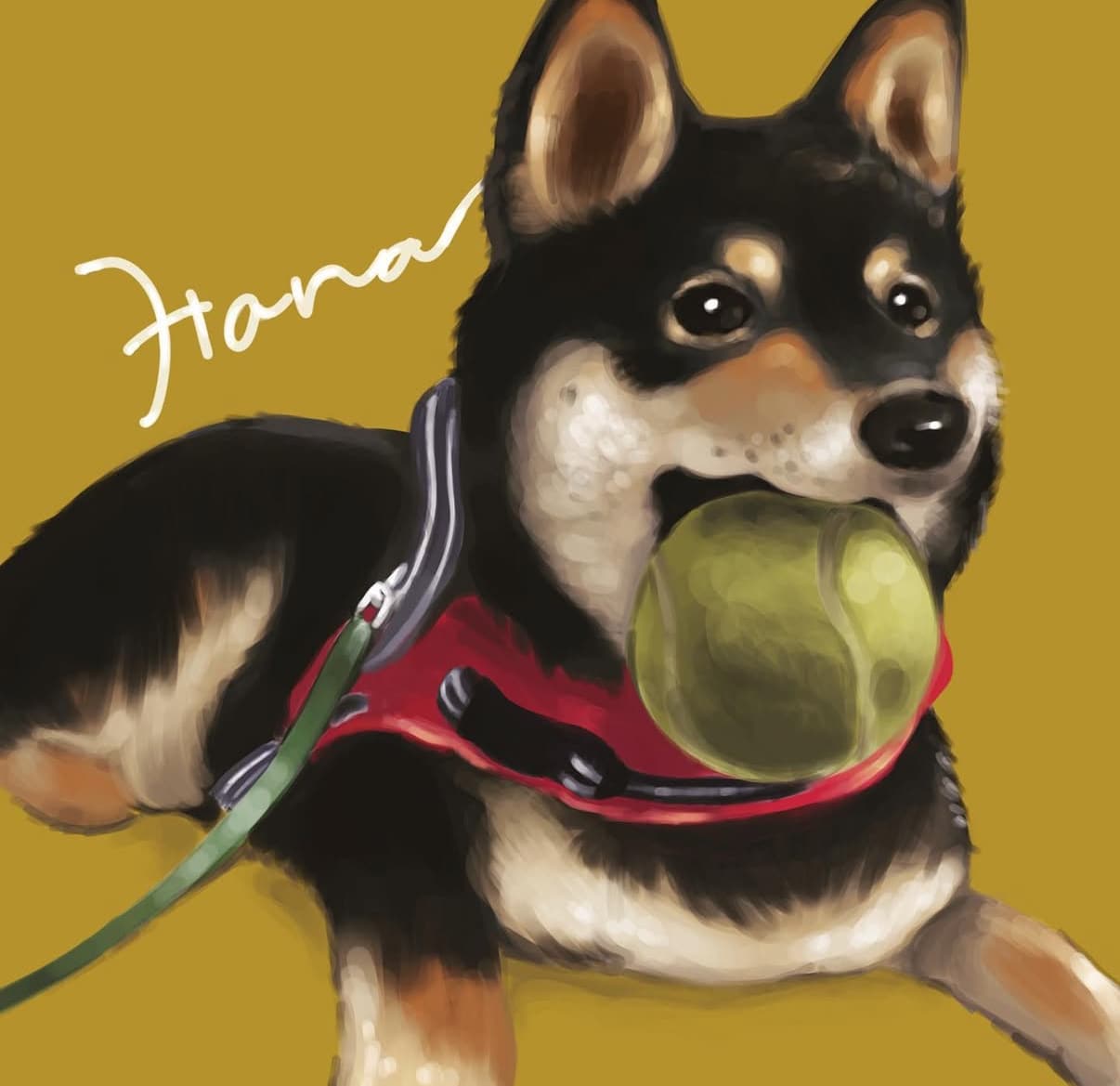 デジタル手描きでペットのイラストお描きします 写真とは違った癒しを＊生粋の動物好きがお描きします イメージ1