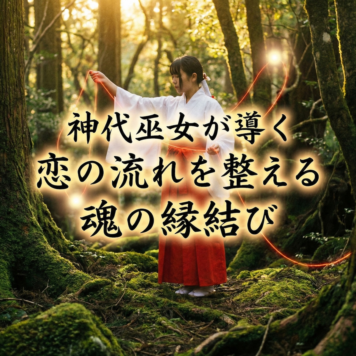 神代巫女が導く 恋の流れを整える魂の縁結びします 恋における魂の位置を整え自然なご縁の流れへ導きます イメージ4