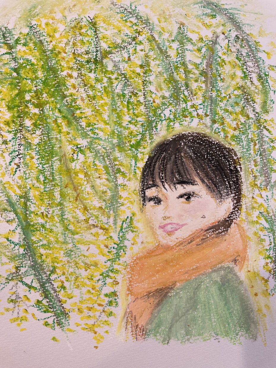 クレヨンでふんわり柔らかい似顔絵を描きます ウェディングやプレゼントにいかがでしょうか？ イメージ6