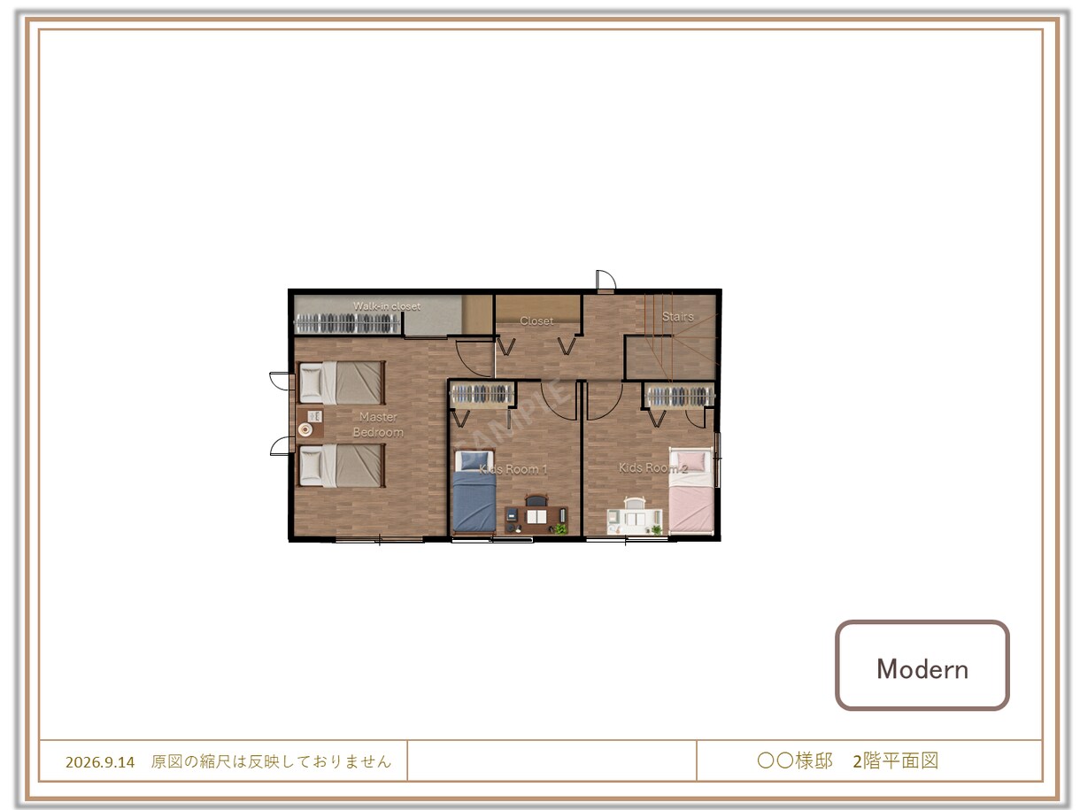 住宅のプレゼン用平面図を作成します 図面を素材感のある、伝わるプレゼン平面図へ イメージ10