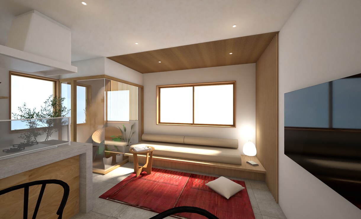 住宅建築等の3Dパース作成します 外観パース、内観パースをお好みのイメージで作成します！ イメージ2
