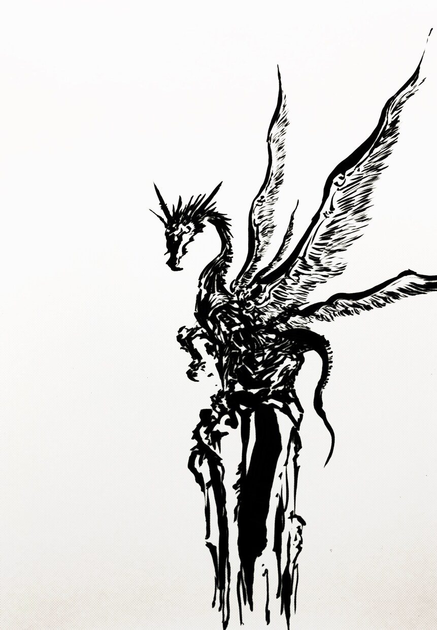 墨絵で描いたSNSアイコン・小説の表紙を作成します 墨絵でのオリジナルイラストなのでインパクト抜群です。 イメージ2