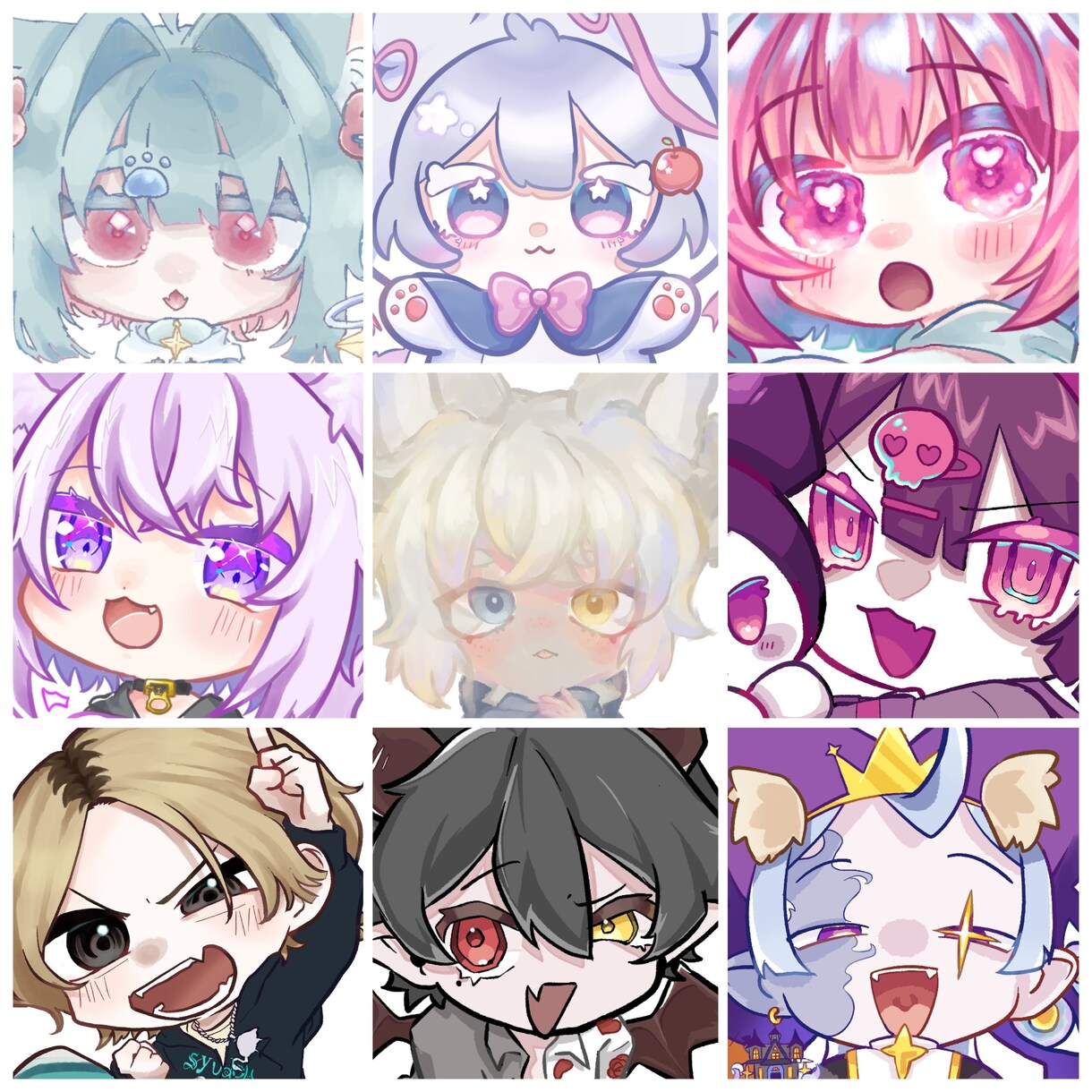 様々な絵柄でSDイラスト描きます どのような絵柄にも対応可能！！ イメージ1