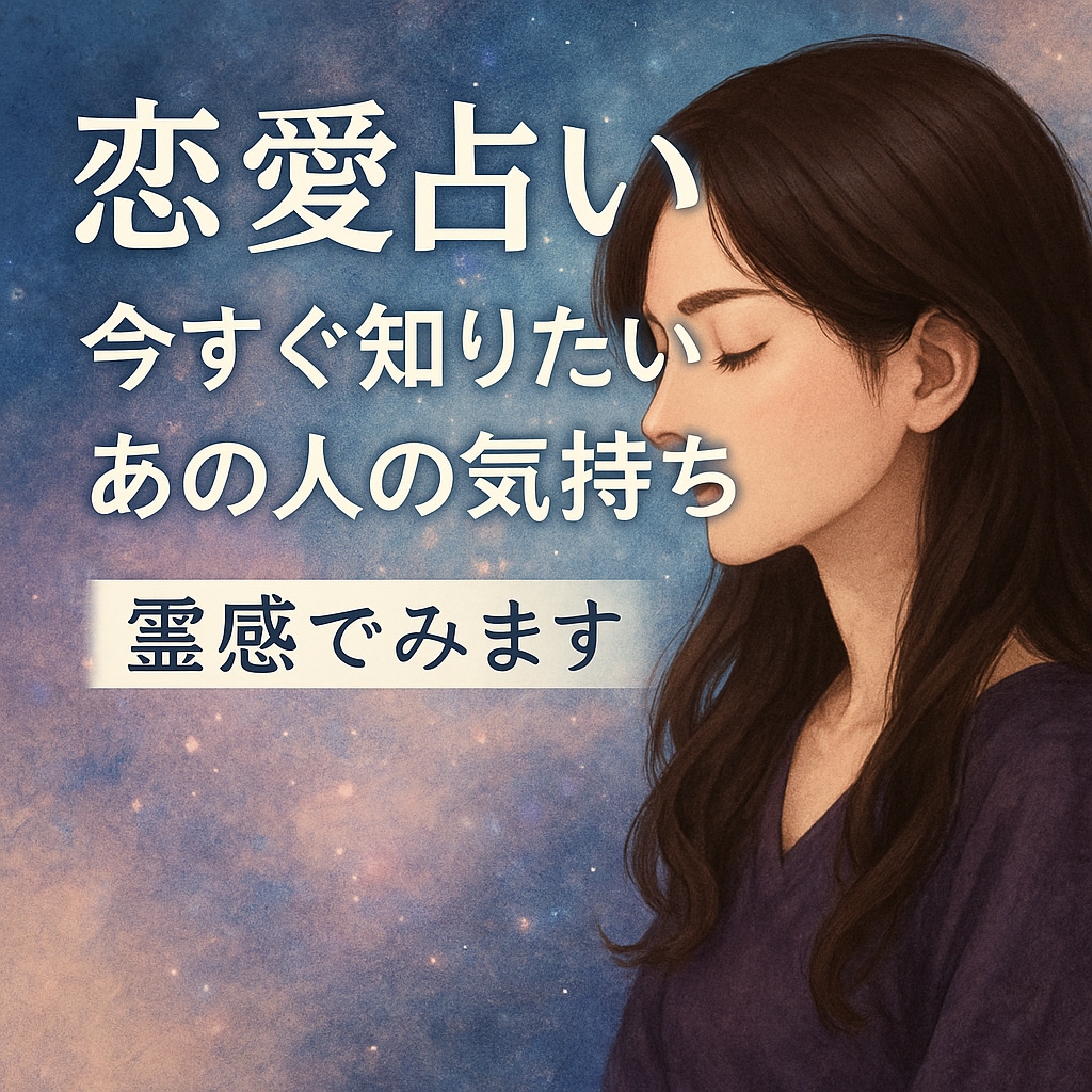 霊感×タロットで相手のお気持ちと相性を鑑定します 心のモヤモヤ/恋愛全般/お相手の気持ち/相性/恋の行方 イメージ1