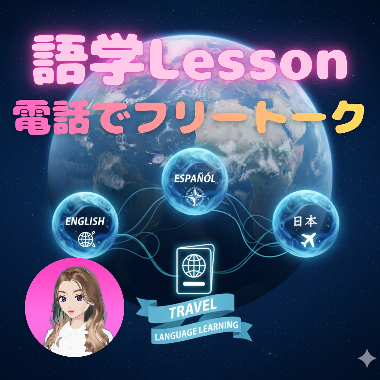 電話でフリートーク⭐︎スペイン語学習のお相手します 好きな時に好きな時間だけ♪気軽に場数を踏んで語学力アップ！ イメージ1