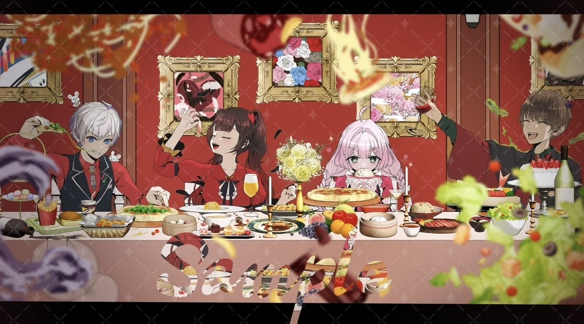 歌ってみた・オリジナルMVのイラストを制作します ご要望に沿った動画用サイズのイラストを制作可能です！ イメージ1