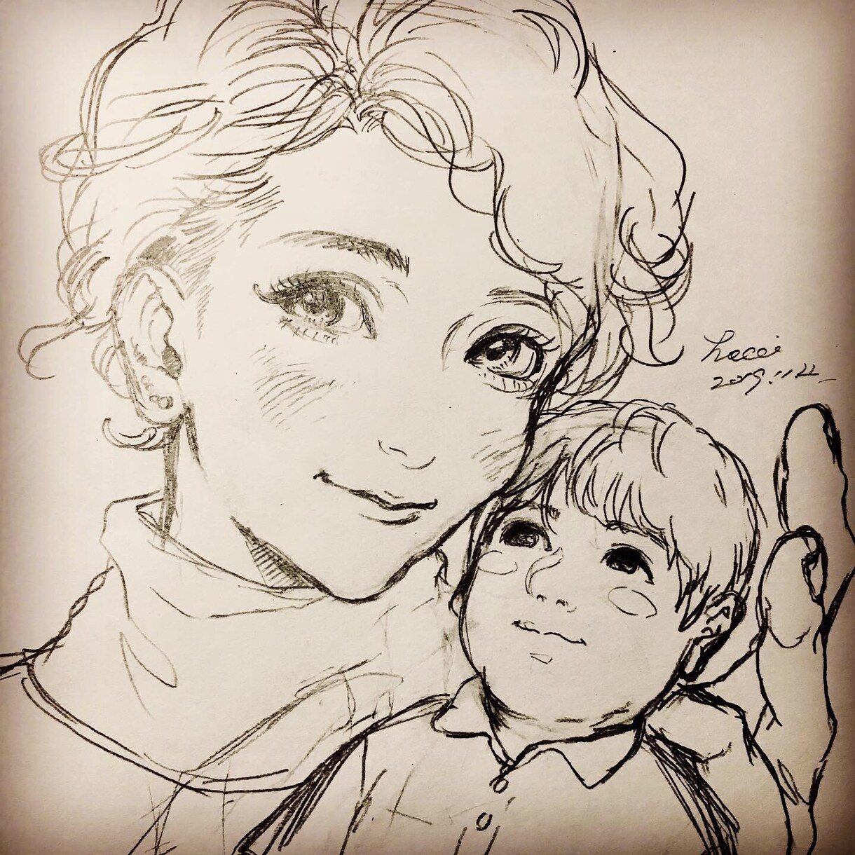 Twitter『白黒』アイコン描きます 漫画キャラのような、でも自分とそっくりな『似顔絵アイコン』！ イメージ2