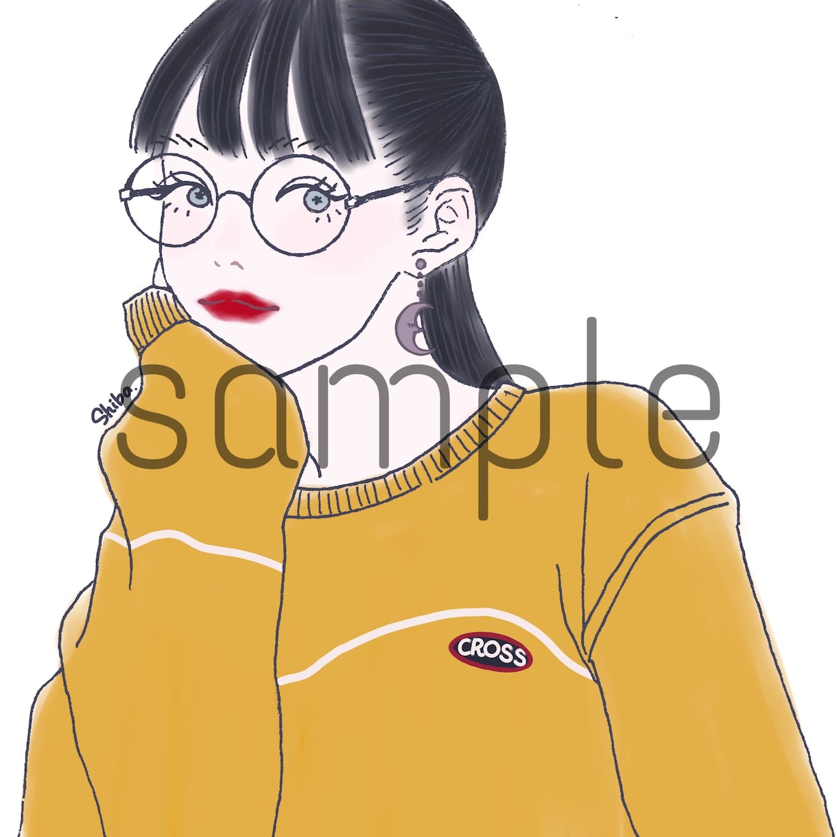 写真からお洒落な似顔絵アイコン作成いたします 〻2人以上でも◎ カップル・友達同士でも♪ イメージ3
