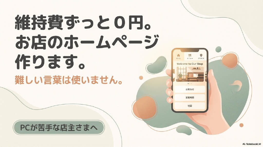 Google公式で安心！維持費0円のHP作ります 産業カウンセラー対応！維持費0円・管理不要なHP作成 イメージ1