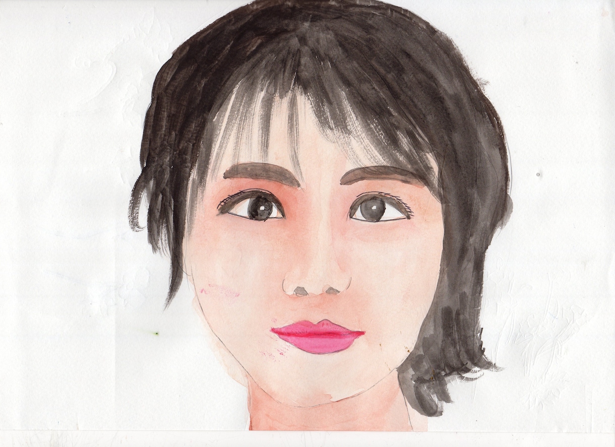 似顔絵水彩画の手描きの作品ですます 一品一品手描きの作品です水彩画です イメージ2