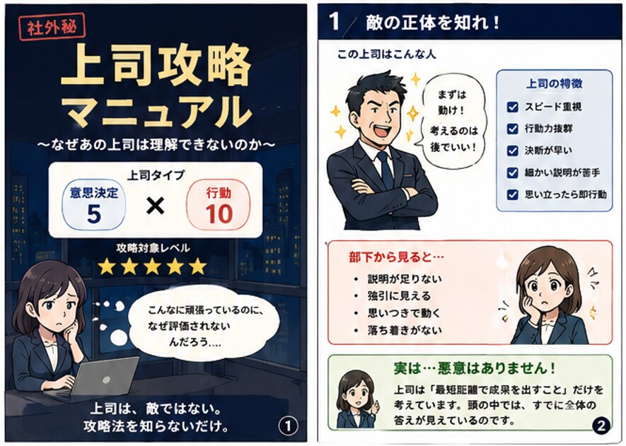 上司攻略「裏」マニュアルを提供します プロファイリングと人事15年の視点で上司との関係改善のヒント イメージ2