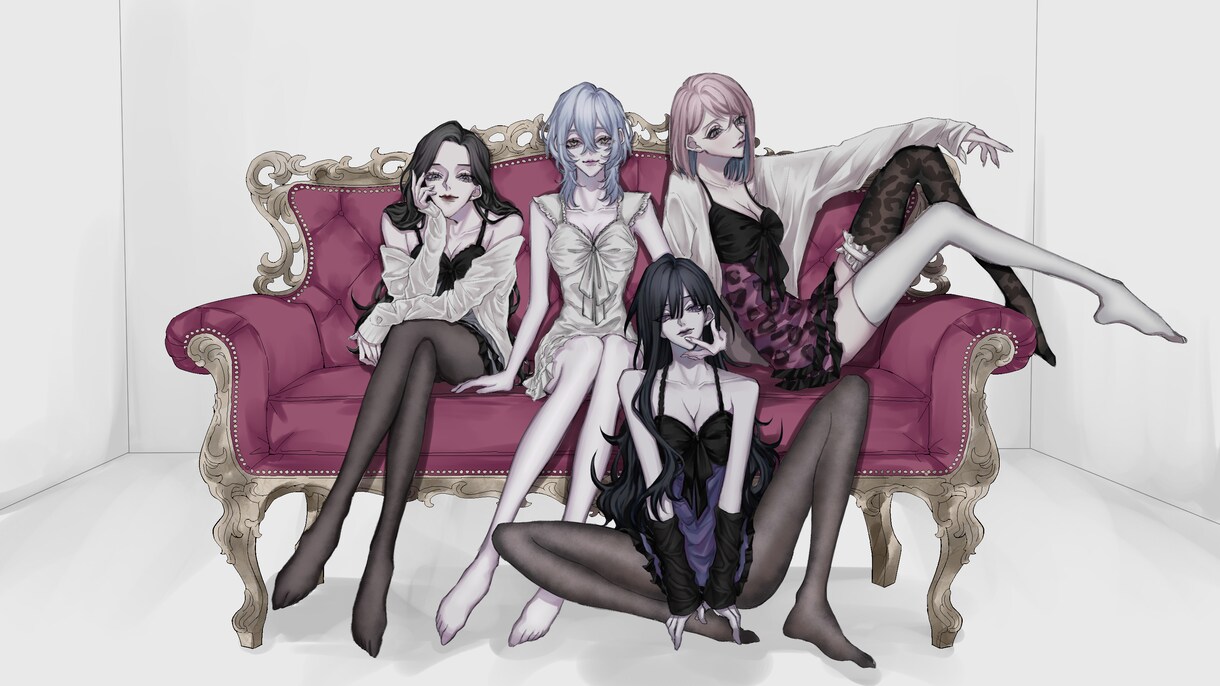 気怠さと儚さを纏う人物を描きます 立ち絵/一枚絵/キャラデザ　制作いたします イメージ3